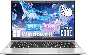 HP EliteBook 830 G8 Core i7 11th Gen 16GB RAM 512GB SSD 13.3" FHD Touchscreen Laptop pluswired mouse