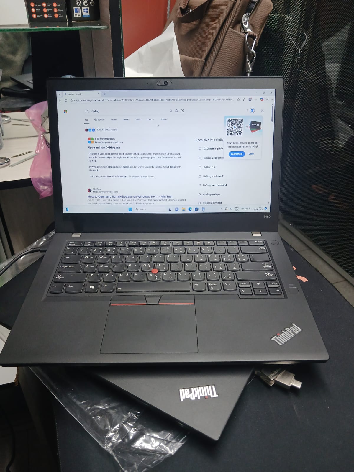 Lenovo ThinkPad T480 Laptop | Intel Core i5 8th Gen | 8GB RAM | 256GB SSD | 14-Inch Full HD Display | Windows 11 Pro + Microsoft Office 2021 | Wi-Fi | Bluetooth | Ex-UK Business Laptop