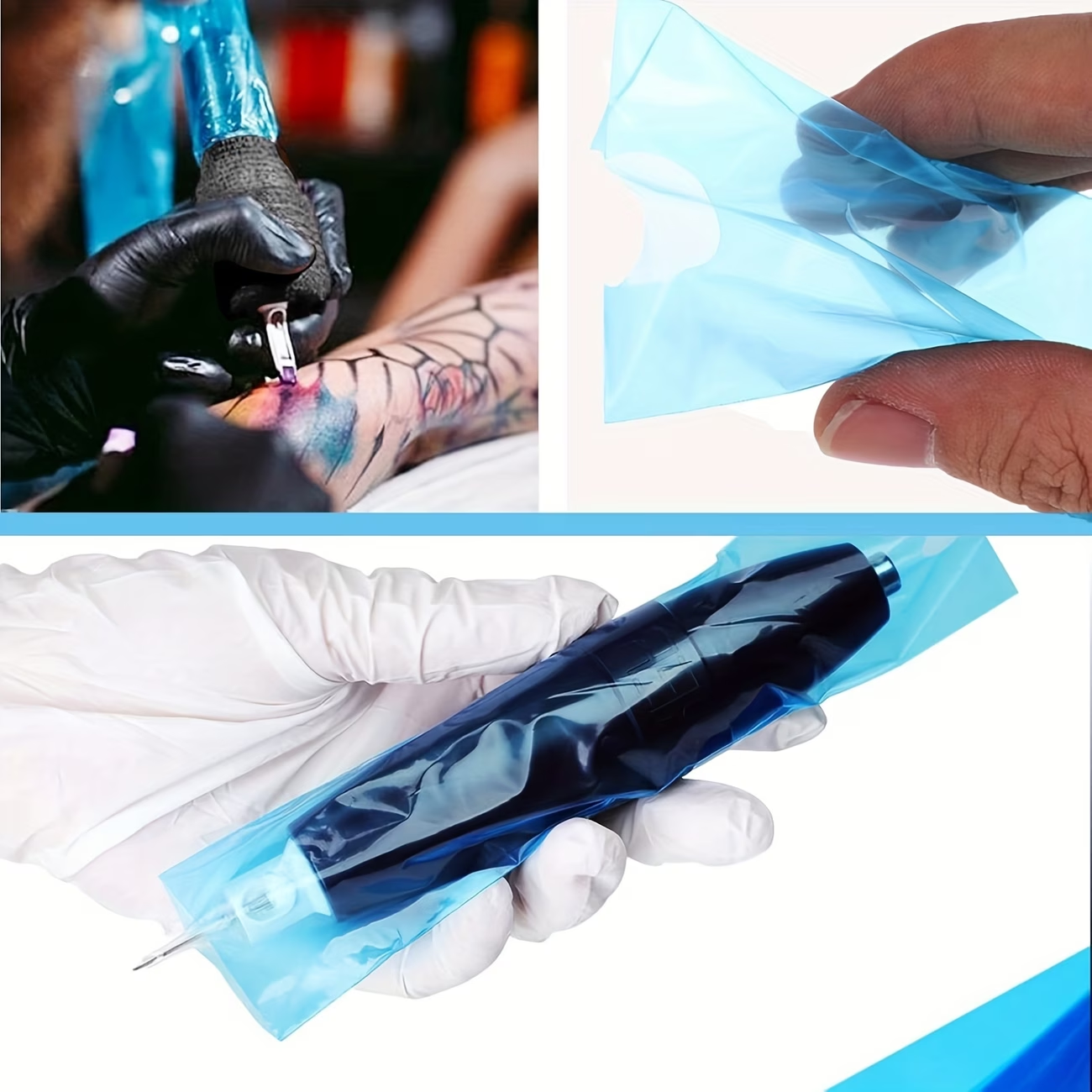 Entry-level tattoo kit - Complete set - Wired rotating tattoo pen machine, equipped with 10 ink cartridges and 10 colors of ink, easy-to-use practice tattoo gun kit