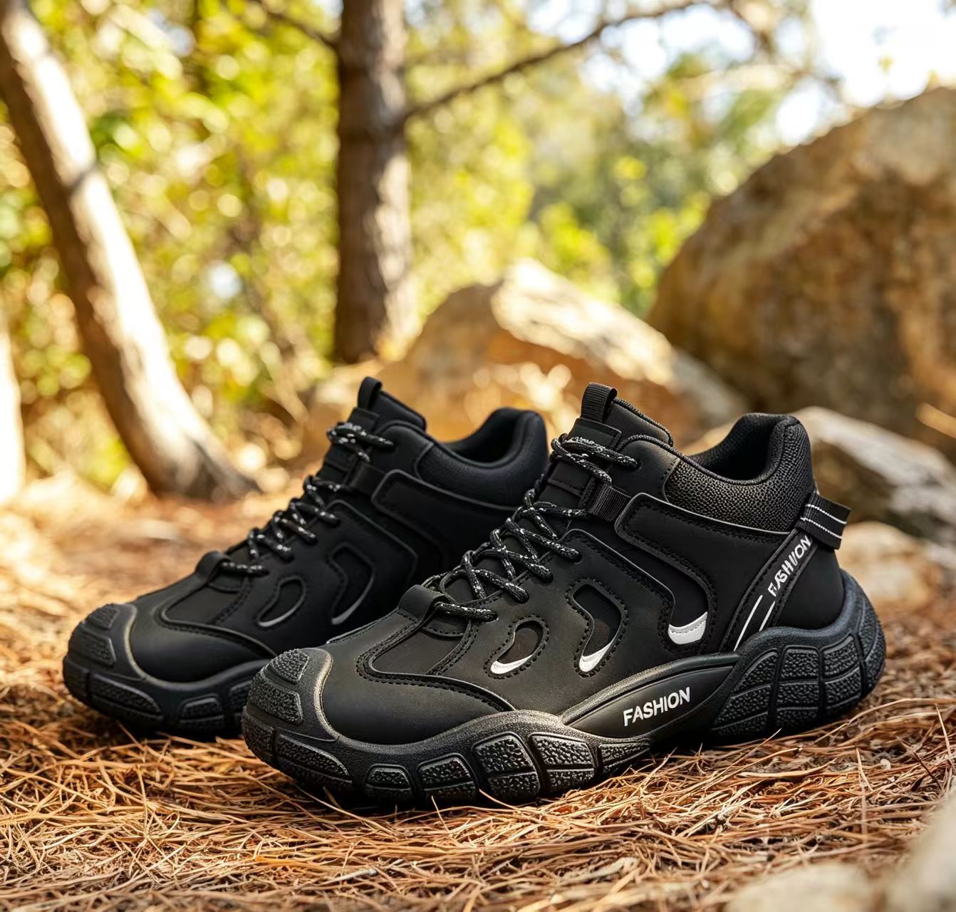 Men's Shoes 2026 New Style All-Match Casual Outdoor Hiking Shoes Wear-Resistant & Breathable Sports Workwear Safety Shoes