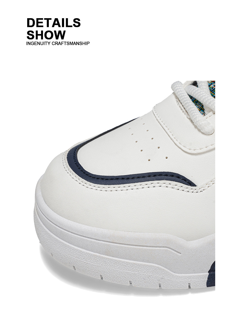 Men's Skateboard Shoes Four Seasons New Arrival Low-top Casual Shoes Fashionable Trend Korean Style t Athletic Shoes White Sneakers
