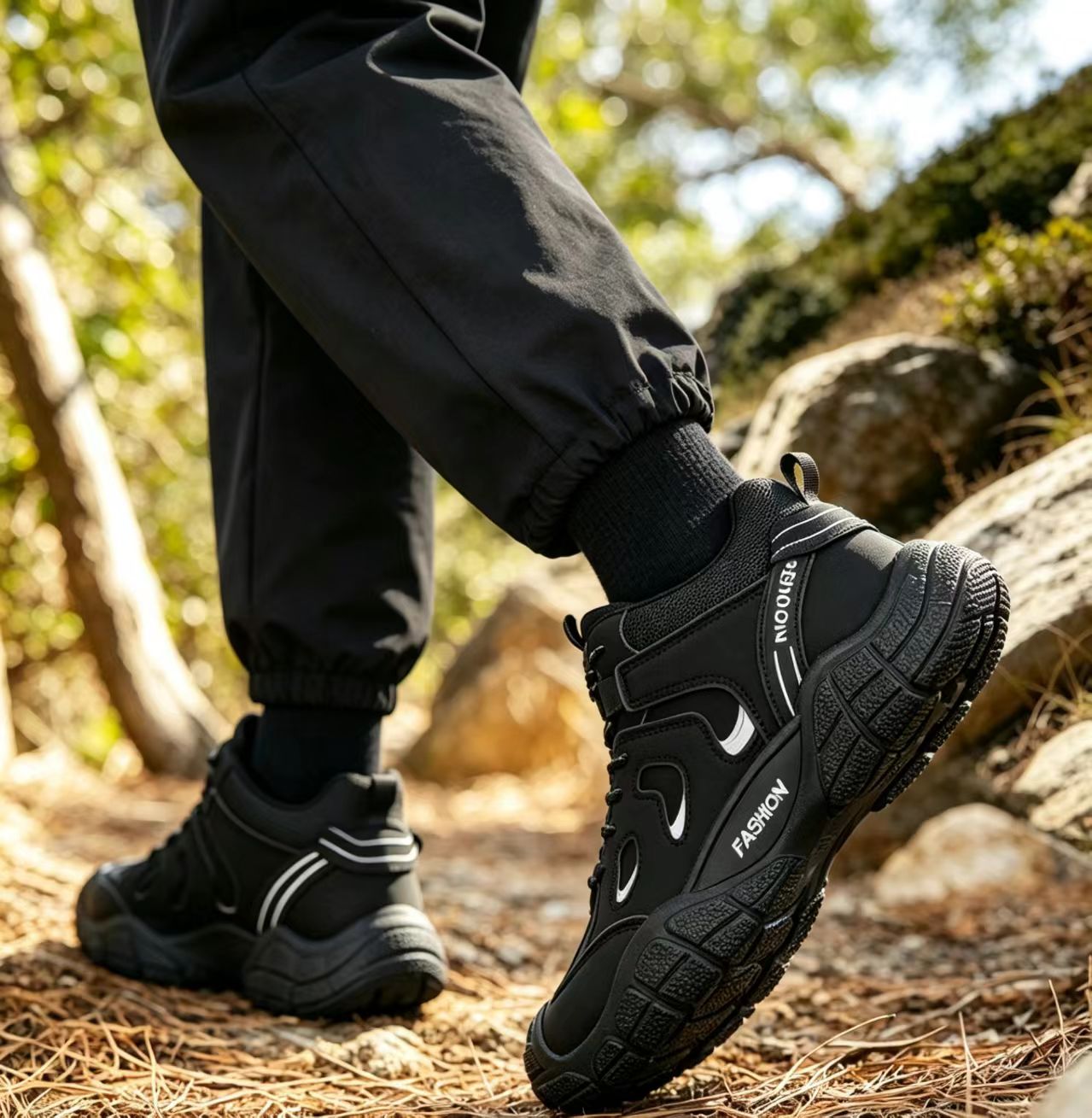 Men's Shoes 2026 New Style All-Match Casual Outdoor Hiking Shoes Wear-Resistant & Breathable Sports Workwear Safety Shoes