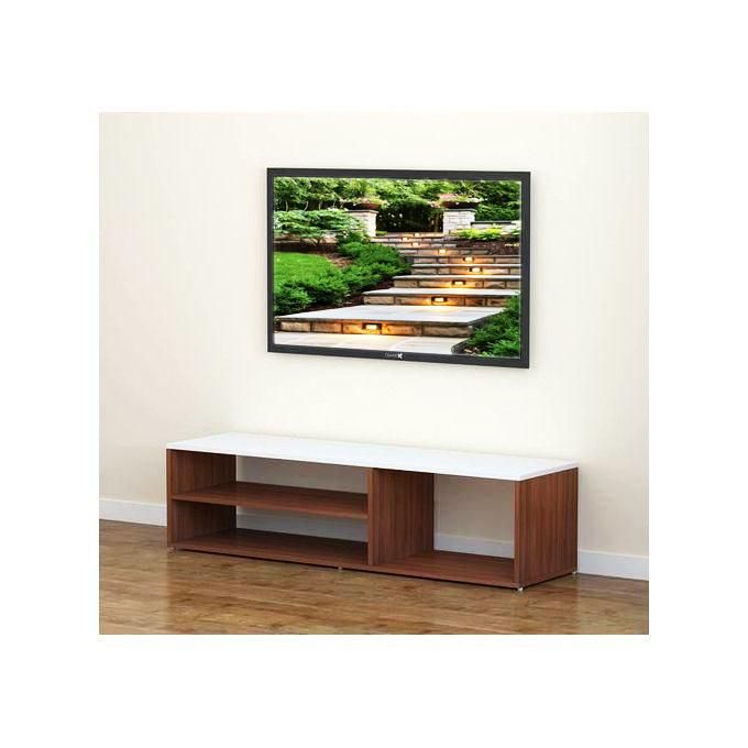 Riko Modern TV Stand - White - Fits Up to 43" TV - L90xW30xH50cm