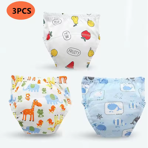 Baby Training Pants Nowborn Bebé Cloth Diaper Reusable Washable Cotton Elastic Waist Cloth Diapers Nappies Underwear