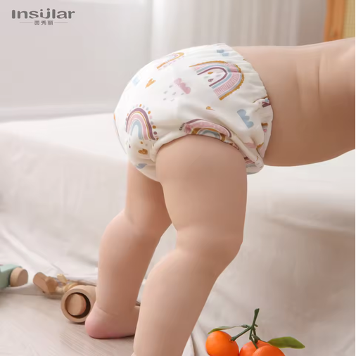Baby Training Pants Nowborn Bebé Cloth Diaper Reusable Washable Cotton Elastic Waist Cloth Diapers Nappies Underwear
