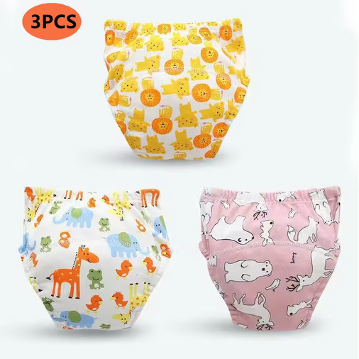 Baby Training Pants Nowborn Bebé Cloth Diaper Reusable Washable Cotton Elastic Waist Cloth Diapers Nappies Underwear