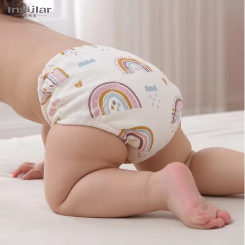 Baby Training Pants Nowborn Bebé Cloth Diaper Reusable Washable Cotton Elastic Waist Cloth Diapers Nappies Underwear