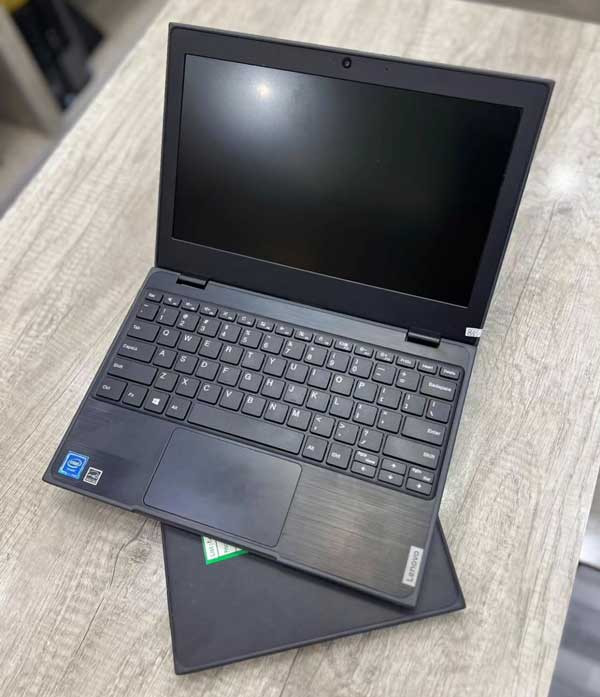 (free laptop bag)Refurbished Lenovo 100e laptop Intel Pentium silver 1.3GHz 4GB RAM 128GB SSD 11.6 inch Full HD Display Ultra-Light Windows 11 Pro And office 2021 pre activated Lenovo 100e laptop