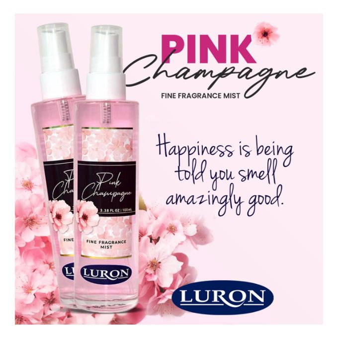 Pink Champagne Fine Fragrance Mist-Long Lasting Body Fragrance.