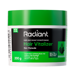 Hair Vitalizer Pomade Used For Hair and Scalp Conditioning Formulated With Olive Oil and Aloe Vera to Strengthen Hair and Reduce Breakage.