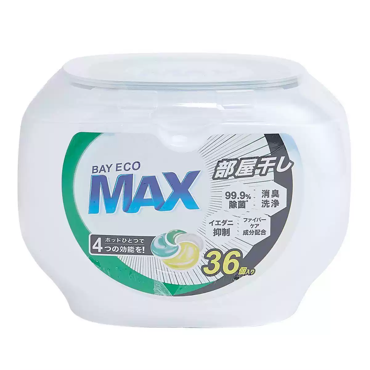 4-in-1 Laundry Detergent Capsules 36pcs|Provide Powerful Cleaning,Stain Removal,Odor Elimination,Fabric Care and Longlasting Freshness in One Convenient Pod.Suitable For Both White&Colored Clothes
