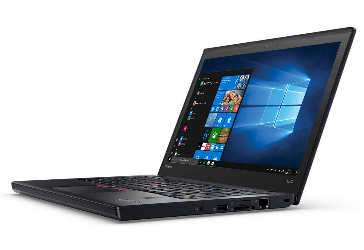 Refurbished Lenovo ThinkPad X270 Intel Core i5 7th Gen laptop 8GB RAM 256GB SSD Lightweight Laptop good for Students & Business USB 3.0 HDMI VGA Wi-Fi ports Bluetooth HD webcam Intel HD Graphics