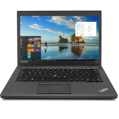 Refurbished Lenovo ThinkPad T440 8GB RAM 256GB SSD Intel Core i5 7th Gen 14-inch Full HD display 6500 mAh battery capacity Webcam BT Backlit Keyboard Fingerprint Reader Windows 11 Student Work Laptop