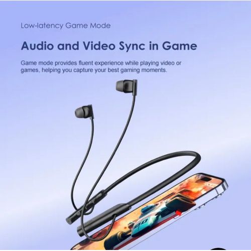 Oraimo Necklace Lite Wireless Bluetooth Neckband Earphones with Deep Bass Stereo Sound Long Battery Life Fast Charging Magnetic Earbuds Built In Microphone In Line Controls Comfortable Secure Fit