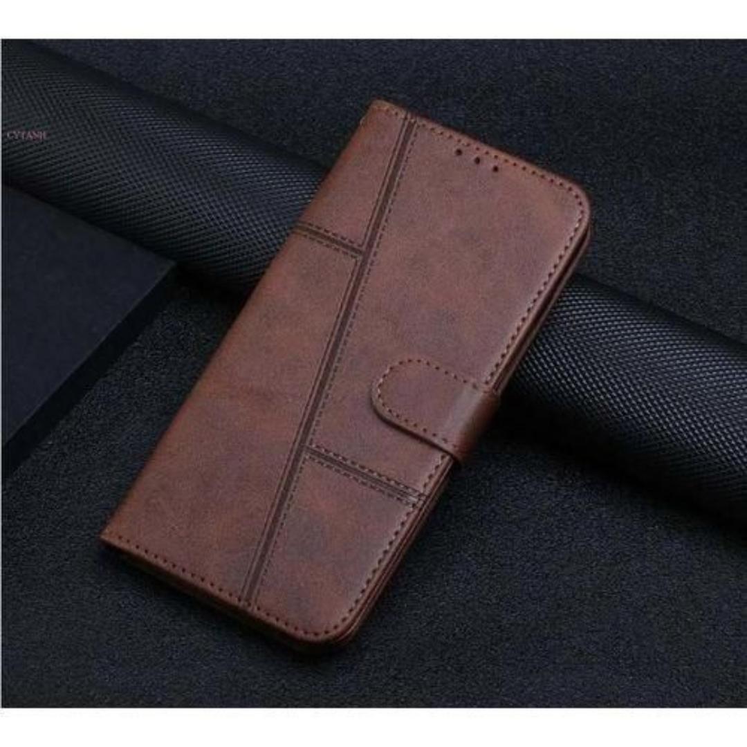 Tecno Spark 50 Flip Cover Luxury with Steel Film Shockproof Protection Wallet Book Leather Heavy Protective Phone Case/ cover