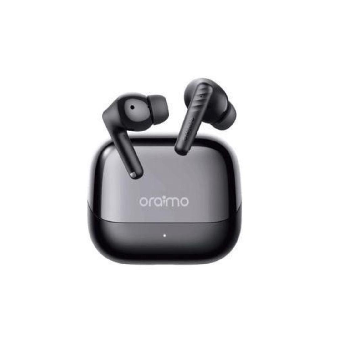 Oraimo Airbuds True Wireless Heavy Bass Earpods, Airpods, Earbuds, Headphones, Earphones Bluetooth Connection For Android And IOS Comfort Earfit And Stereo Sound_Black