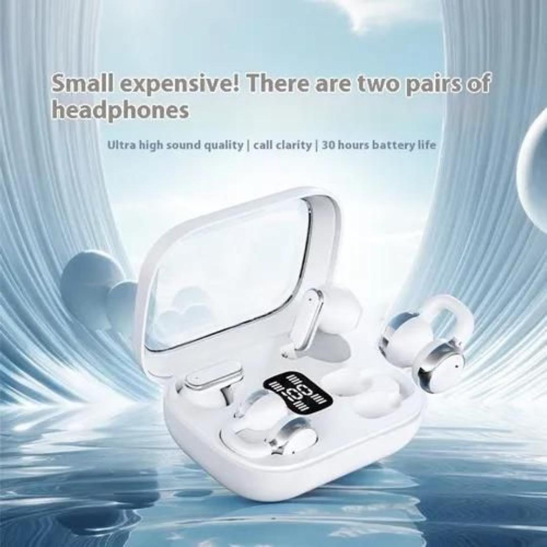 TWS New two-in-one open ear clip high stereo in-ear wireless earbuds with bass+ heavy bass earpods/earbuds