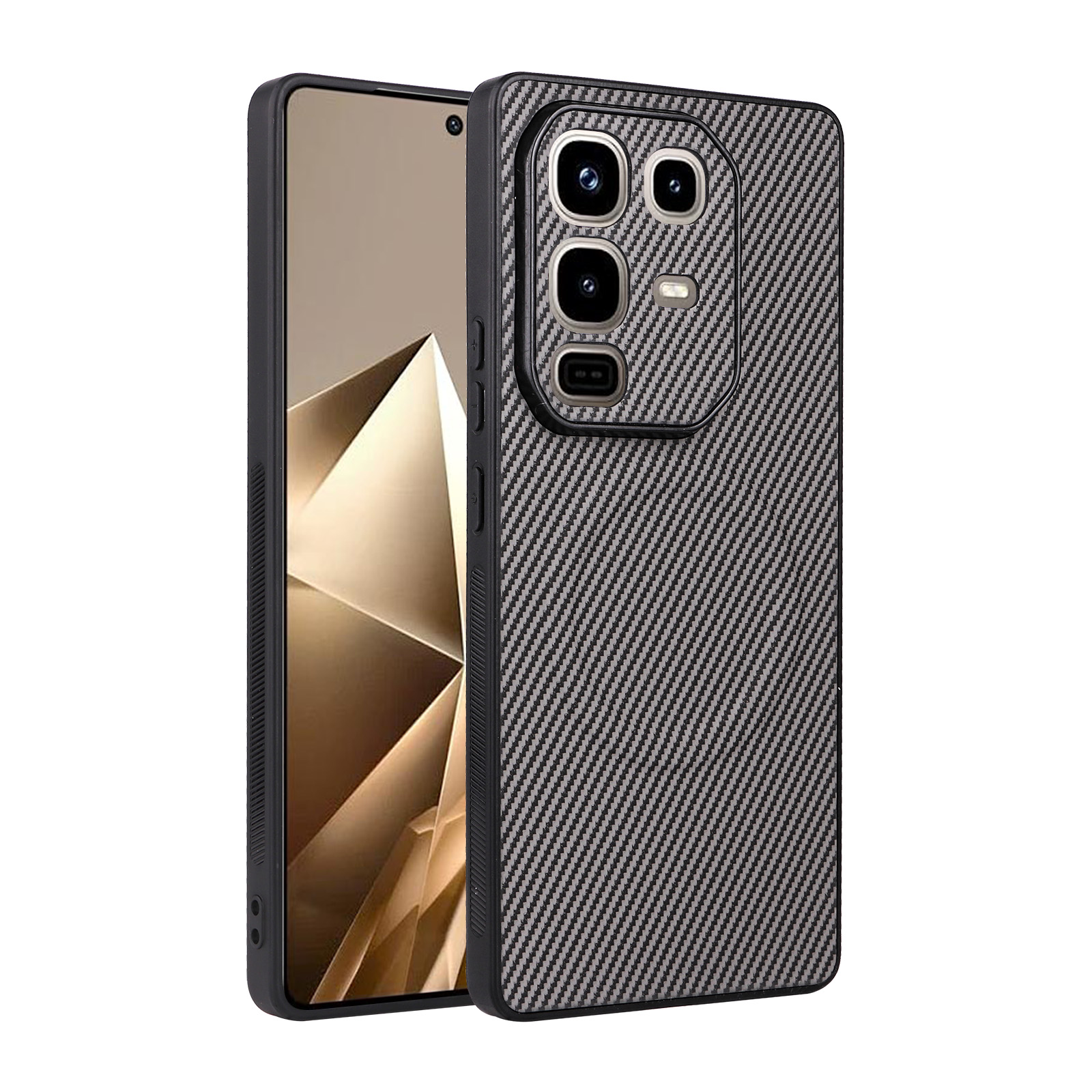 Infinix Note 50 Pro 4G Carbon Fiber Texture MagSafe Compatible Phone Case, Slim Shockproof Protective Cover for Infinix Note 50 Pro 4G