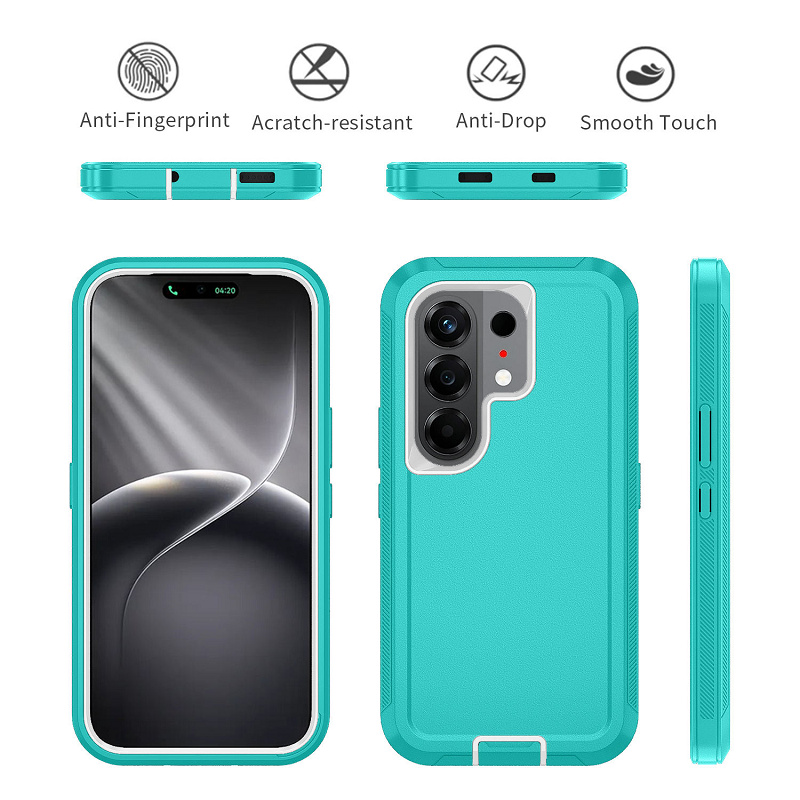 Tough Phone Case for Tecno Camon 50 Pro 40 Pro 30 Spark 50 40 40C 30C Go 3 20 Pro 20C 10 Pro 10C Pop 9 8 7 Tri-Layer Durable & Rugged Heavy Duty Protection