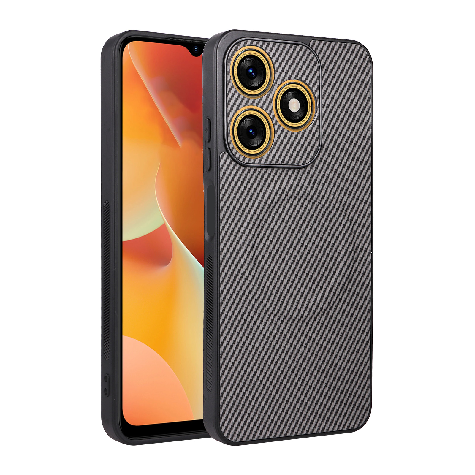 Tecno Spark 10 4G /Tecno Spark 10C 4G Carbon Fiber Texture MagSafe Compatible Phone Case, Slim Shockproof Protective Cover for Tecno Spark 10 4G /Tecno Spark 10C 4G