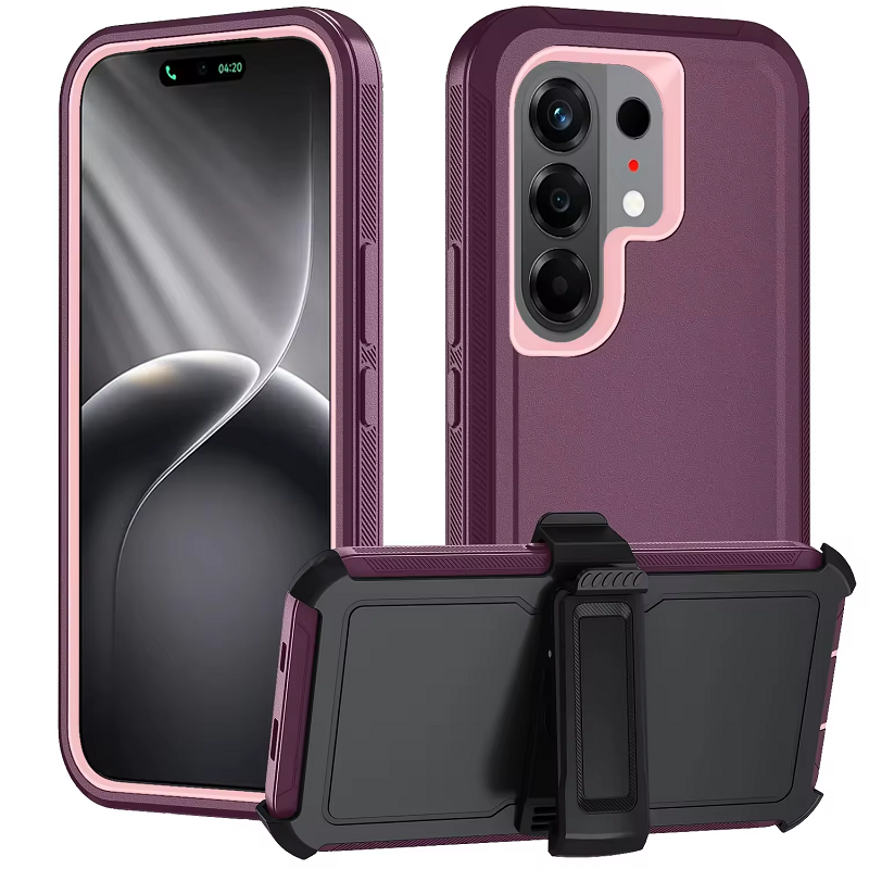 Heavy Duty Case for Tecno Camon 50 Pro 40 Pro 30 Spark 50 40 40C 30C Go 3 20 Pro 20C 10 Pro 10C Pop 9 8 7 with Belt Clip Holster Shockproof 360 Rotating Kickstand Case