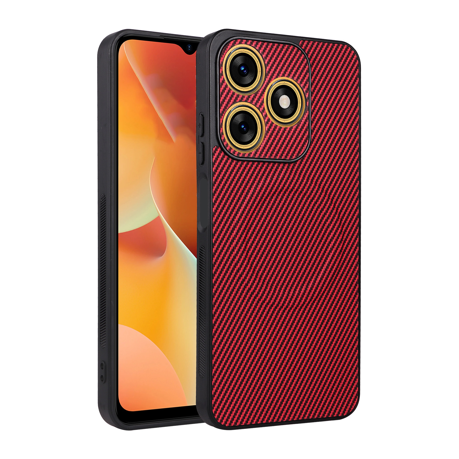 Tecno Spark 10 4G /Tecno Spark 10C 4G Carbon Fiber Texture MagSafe Compatible Phone Case, Slim Shockproof Protective Cover for Tecno Spark 10 4G /Tecno Spark 10C 4G
