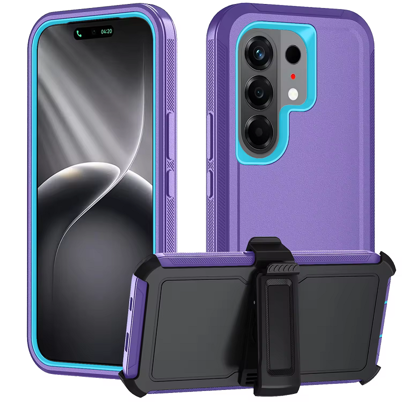 Heavy Duty Case for Tecno Camon 50 Pro 40 Pro 30 Spark 50 40 40C 30C Go 3 20 Pro 20C 10 Pro 10C Pop 9 8 7 with Belt Clip Holster Shockproof 360 Rotating Kickstand Case