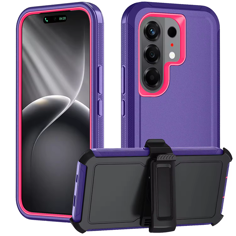Heavy Duty Case for Tecno Camon 50 Pro 40 Pro 30 Spark 50 40 40C 30C Go 3 20 Pro 20C 10 Pro 10C Pop 9 8 7 with Belt Clip Holster Shockproof 360 Rotating Kickstand Case