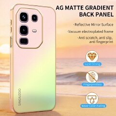 Phone Case for Infinix Note 50 Pro 4G 50 4G Electroplated Matte Gradient Anti-Drop Prevention Case