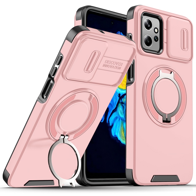 Slide Camera Lens Protective Cover Case for Motorola Moto G Power 5G (2023) Magnetic 360 Kickstand Phone Case