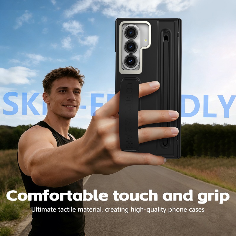Camera Holder Hinge Protection PC Hard Phone Case for Samsung Galaxy Z Fold8 Ultra/7/6/5/4 Screen Glass Film And Stylus Pen Case