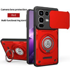 Magnetic Ring Kickstand for Infinix Note 50 Pro 4G/Note 50 4G Sliding Camera Cover Phone Case, Built‑in 360° Rotatable Ring Holder for Infinix Note 50 Pro 4G/Note 50 4G Magnetic Car Moun