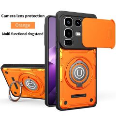 Magnetic Ring Kickstand for Infinix Note 50 Pro 4G/Note 50 4G Sliding Camera Cover Phone Case, Built‑in 360° Rotatable Ring Holder for Infinix Note 50 Pro 4G/Note 50 4G Magnetic Car Moun