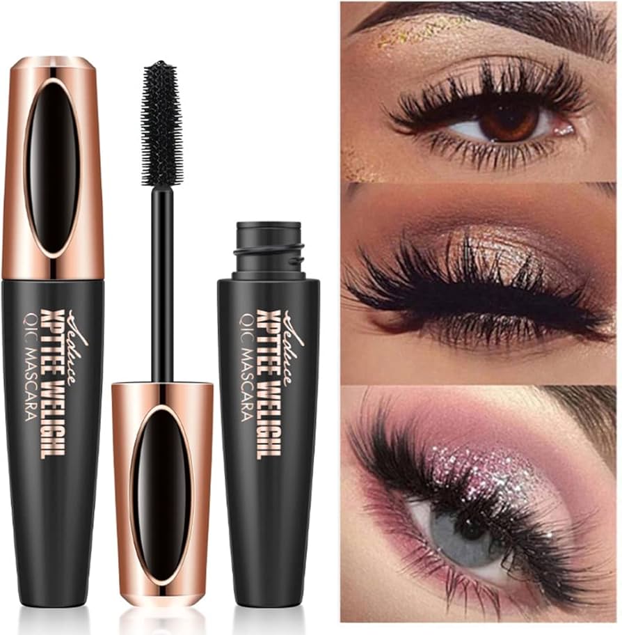 Waterproof mascara will last for a long time Makeup Eye black cross-border super long thin brush head, durable waterproof, thick, curly and non smudging