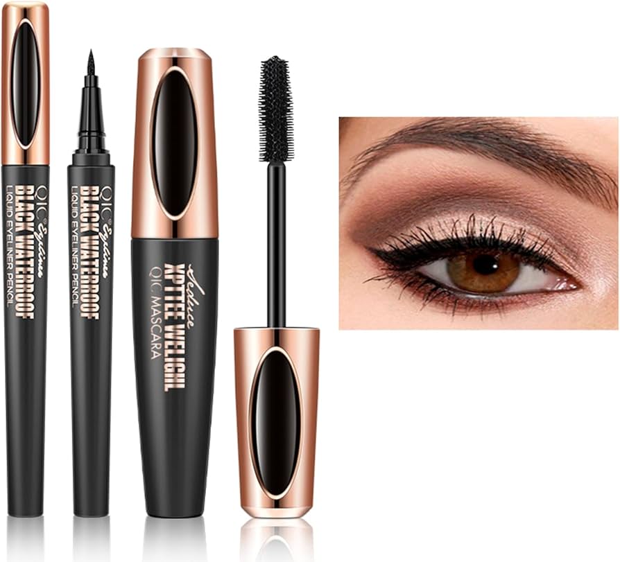 Waterproof mascara will last for a long time Makeup Eye black cross-border super long thin brush head, durable waterproof, thick, curly and non smudging