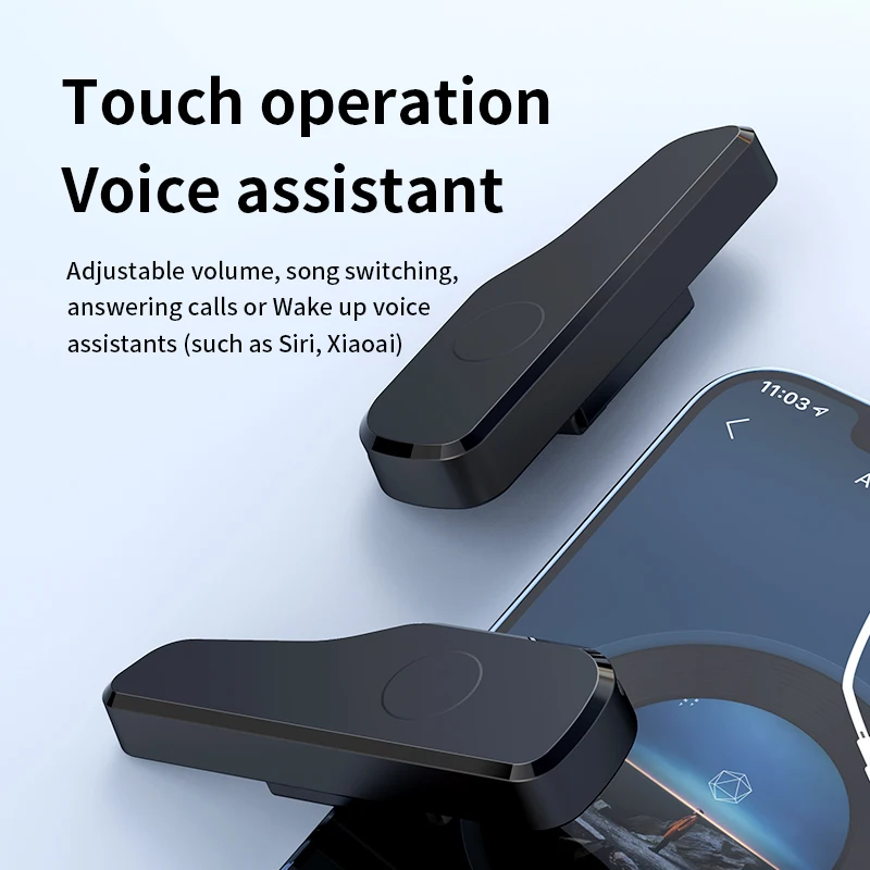 Wireless Headphones for External Glasses Headphones Bluetooth Air Conduction Stereo Headset Noise Reduce Handsfree Call Touch Headset  Bluetooth Speaker Clip-On Glasses Open-Ear Speaker