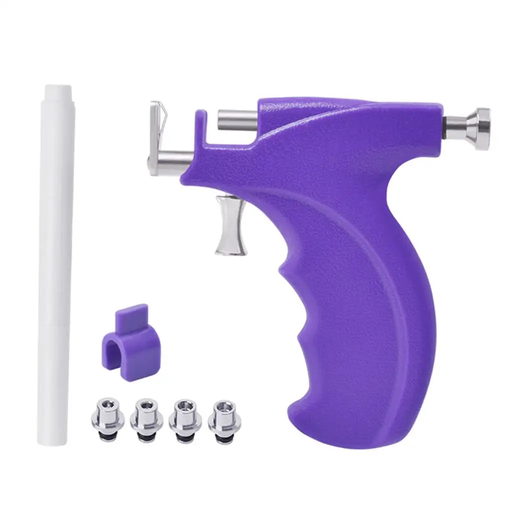 New Professional Stainless Steel Piercing Reusable Ear Piercing Gun Kit, Professional Body Nose Lip Piercing Kits, Professional Ear Tool Kit Premium Body Hole Piercing Stud Earrings for Earring