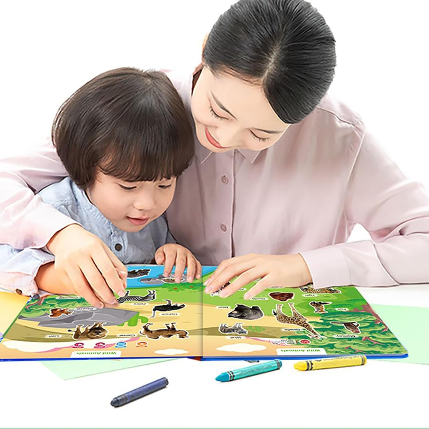Kids Talking Book - Word Learning Toy USB Rechargeable - Talking Book for Preschool for Kids Children Girls Traveling Car Hotel Outdoor Home Schools Kindergarten Boys Girls Early Childhood Education