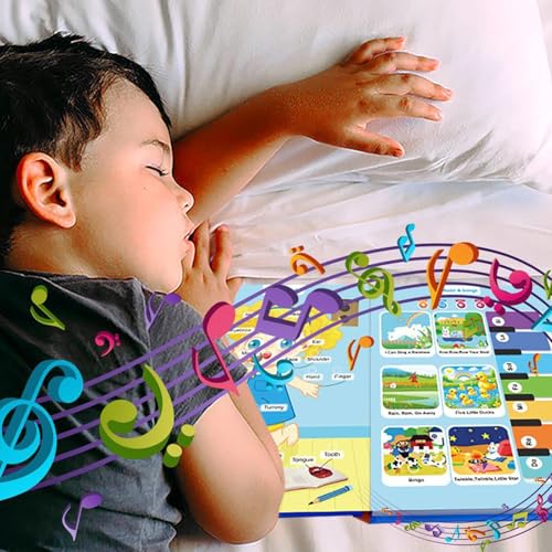 Kids Talking Book - Word Learning Toy USB Rechargeable - Talking Book for Preschool for Kids Children Girls Traveling Car Hotel Outdoor Home Schools Kindergarten Boys Girls Early Childhood Education