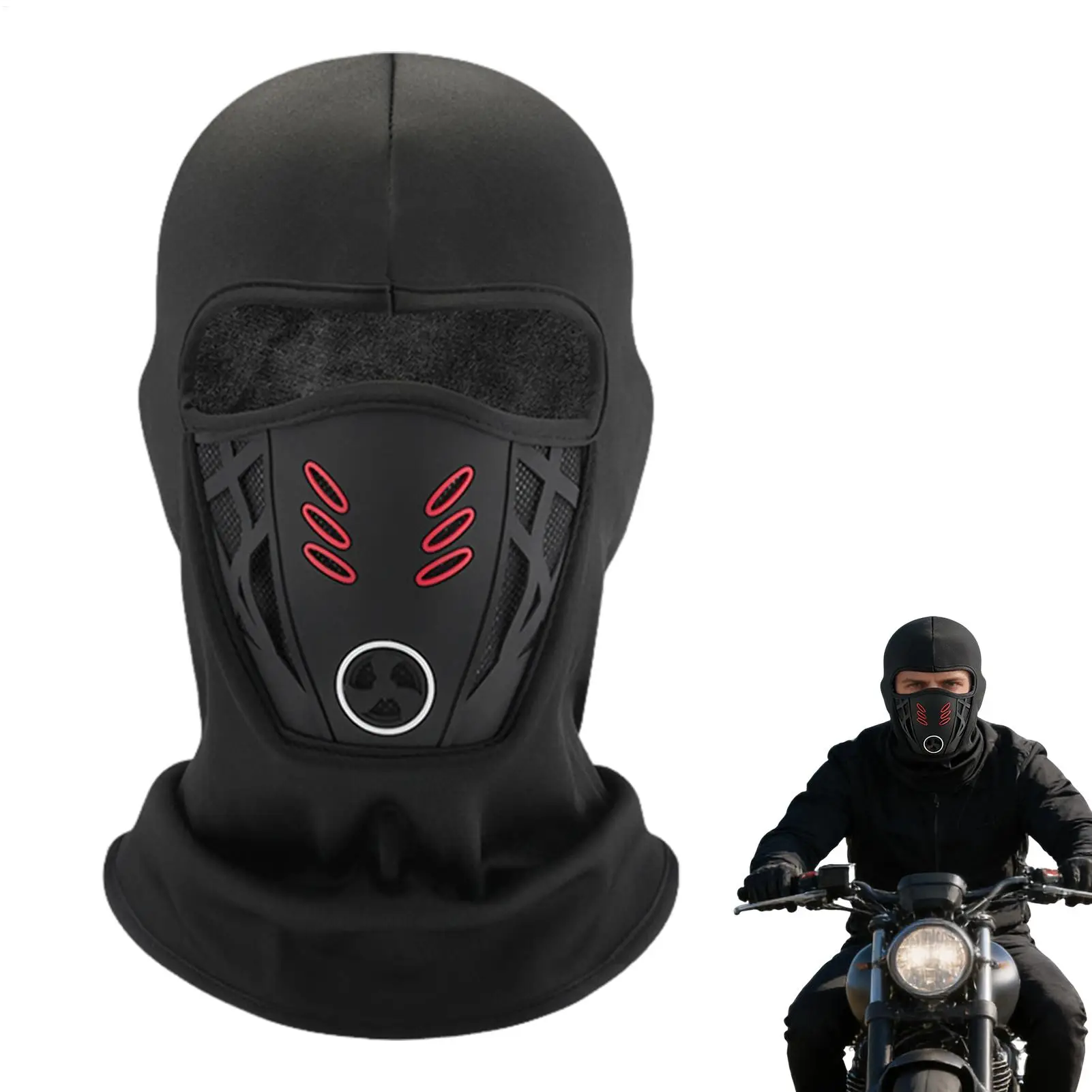 Protection Windproof Dust-Proof Breathable Winter Warm Mask Cold Protection Balaclava Ski Face Mask Outdoor Hat for Skiing Cycling Mototrcyle Thermal Mask Full Face for Men Women