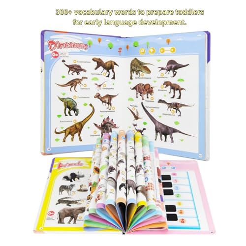 English Words Sound Book for Kids Toddlers 3,4,5 Years Old, 300+ Words Talking Interactive Audio Books for Early Learning English, and Educational Electronic Musical Toy Educational Gift