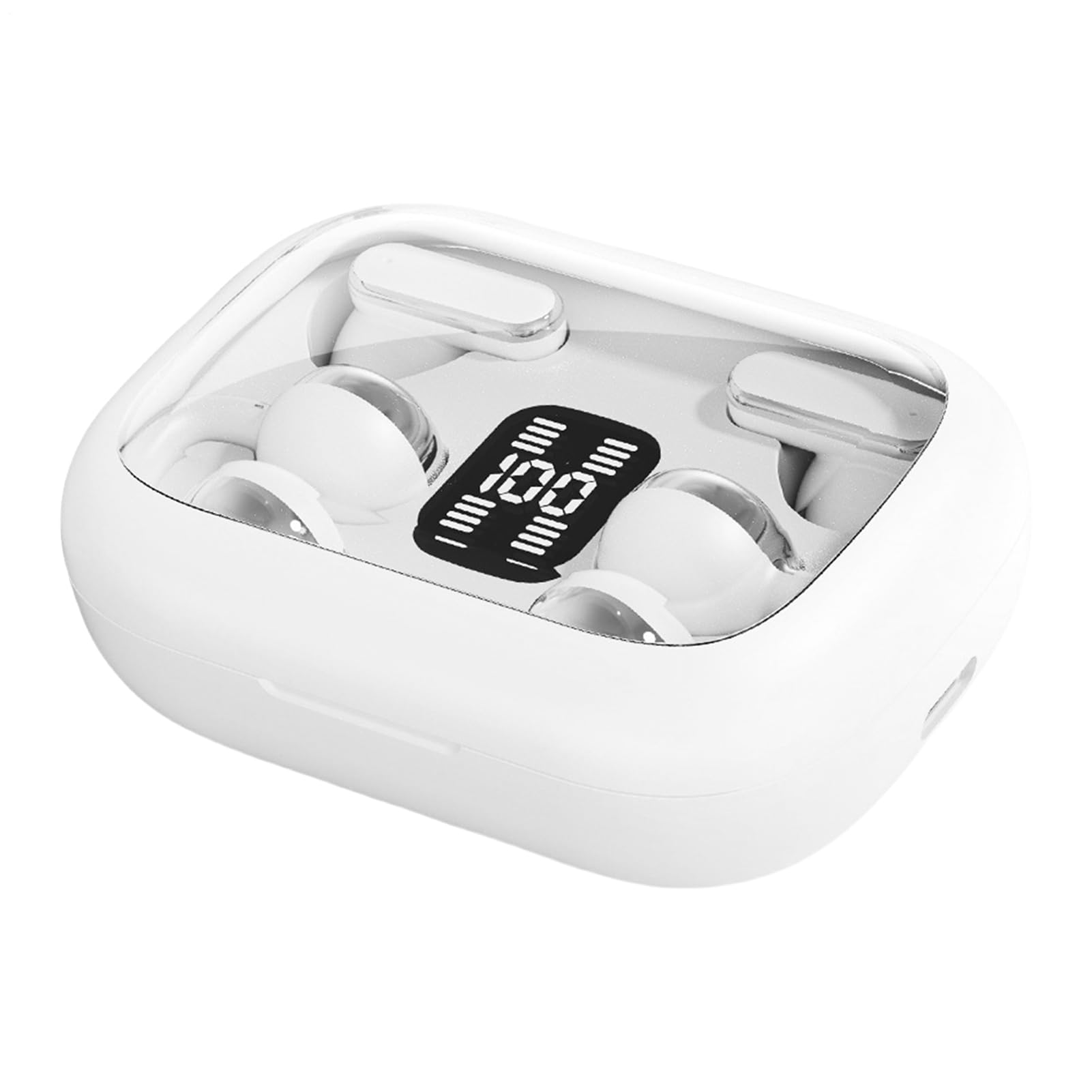 Wireless Earbuds, Open-Ear & in-Ear Dual Buds with LED Charging Case, 2 in 1 Waterproof Sport Headphones, Touch Control, Built-in Mic, Long Playtime Audio Gear for Workouts, Meetings, Gym, Travel