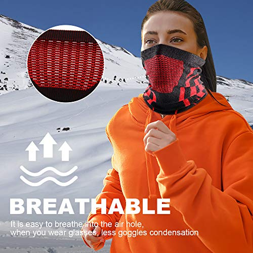 New Unisex Face Bandana Mask Cover Neck Warmer Bicycle Cycling Scarf Hiking Breathable Mask All-Weather Protection Outdoor Windproof Thickened Mask Bib