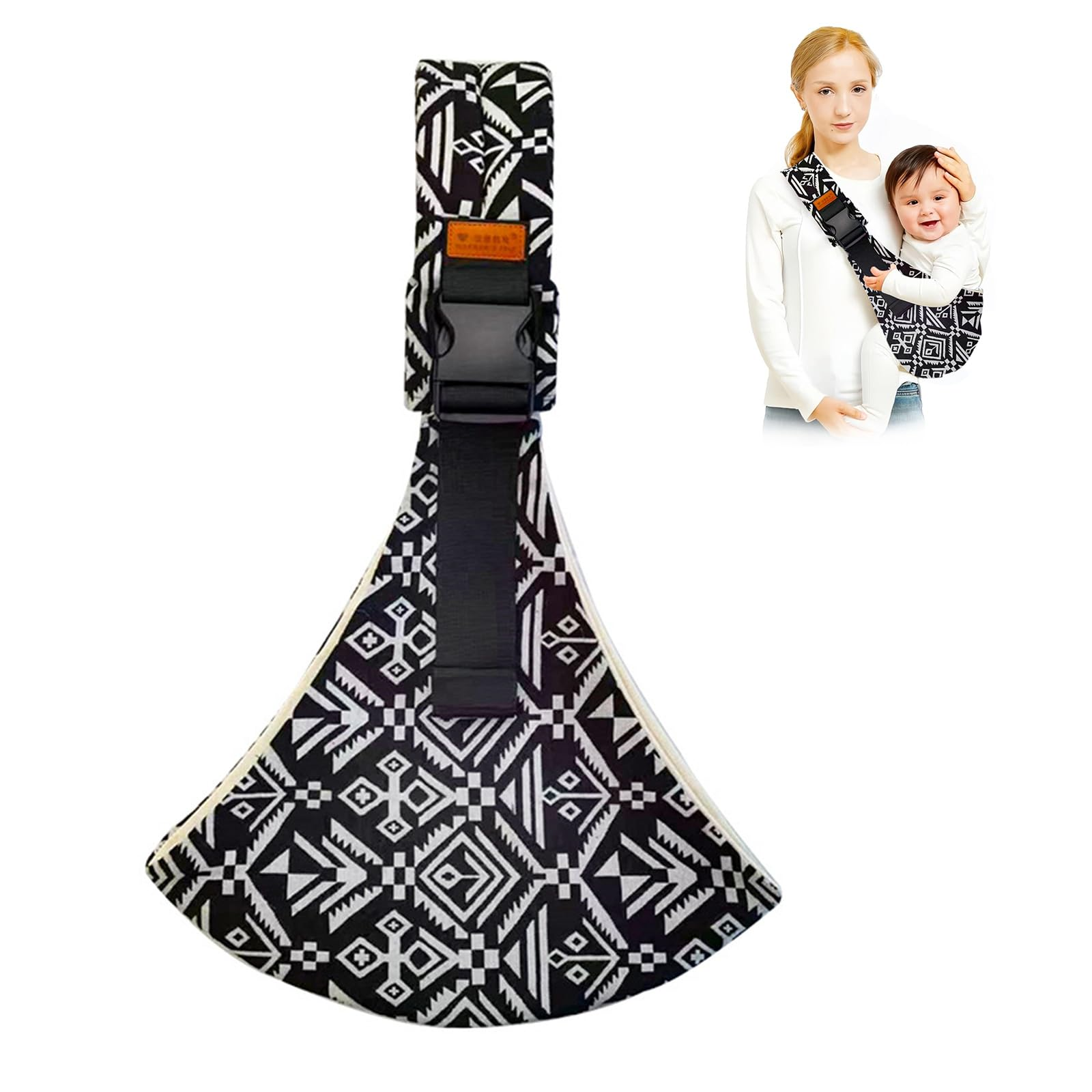 Baby Sling Carrier Baby Sling for 10-30lbs Adjustable Shoulder Straps, Portable, Lightweight, Non-Slip Hip Seat, Easy to Use, Safety Buckle, Comfortable, Great for Travel, Camping, Shopping