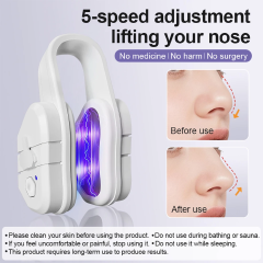 Newly Upgraded EMS Nose Shaper Sculpting Massager Clip Silicone Pulse Technology Lift-Up High Bridge Beauty Nose Tool Pain-Free Nose Reshaping Tool with Soft Silicone Pads Nasal Bridge Slimming Device