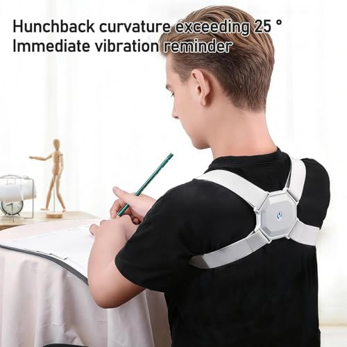 Intelligent USB Posture Corrector, Hunchback Reminder, Smart Sensor Vibration Reminder Posture Brace Trainer Straightener To Improve Slouch, Fitness Corrector Training Straps For Adult Kids
