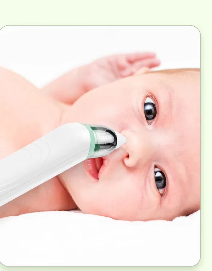 New Pattern Rechargeable Electric Baby Nasal Aspirator with LCD Screen, 6 Gear Suction Power, BPA Free Soft Silicone Tips, Suck Out Prevent Nasal Congestion, Infant Nose Sucker for Newborn & Toddler