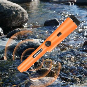 Treasure Hunter Handheld Metal Detector, Metal Pointer Waterproof Pin Pointer Holster Treasure Hunting Unearthing Tool Accessories, 360° Scan Buzzer Vibration for Gold Coin Treasure Hunt