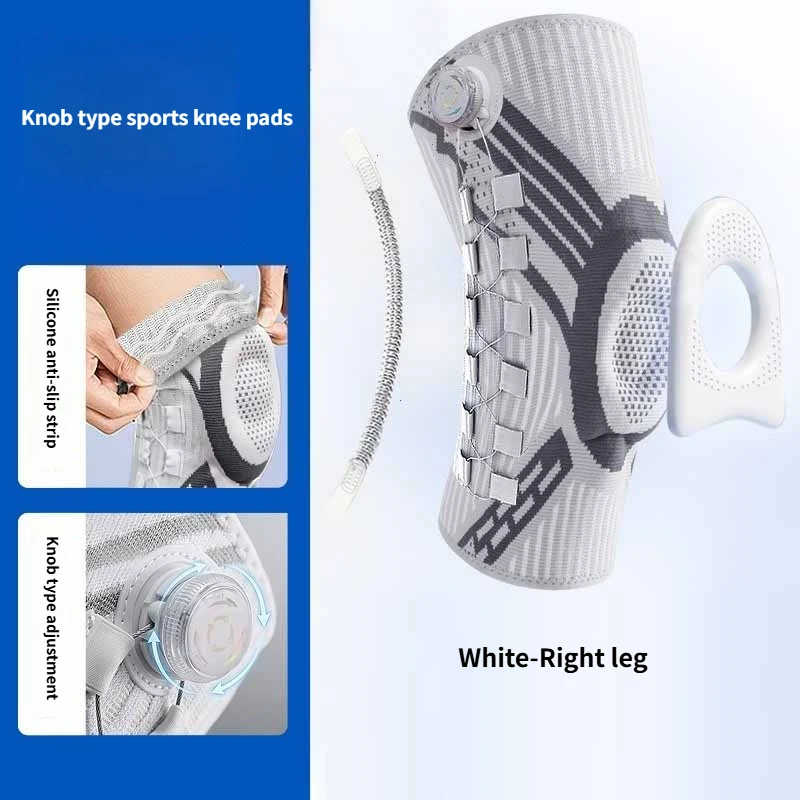 Professional Adjustable Knee Brace Patella Support Joint Pain Relief Meniscus Support Compression Sleeve Outdoor Hiking and Mountain Climbing/Post-Surgery Rehabilitation Training Sport & Exercise