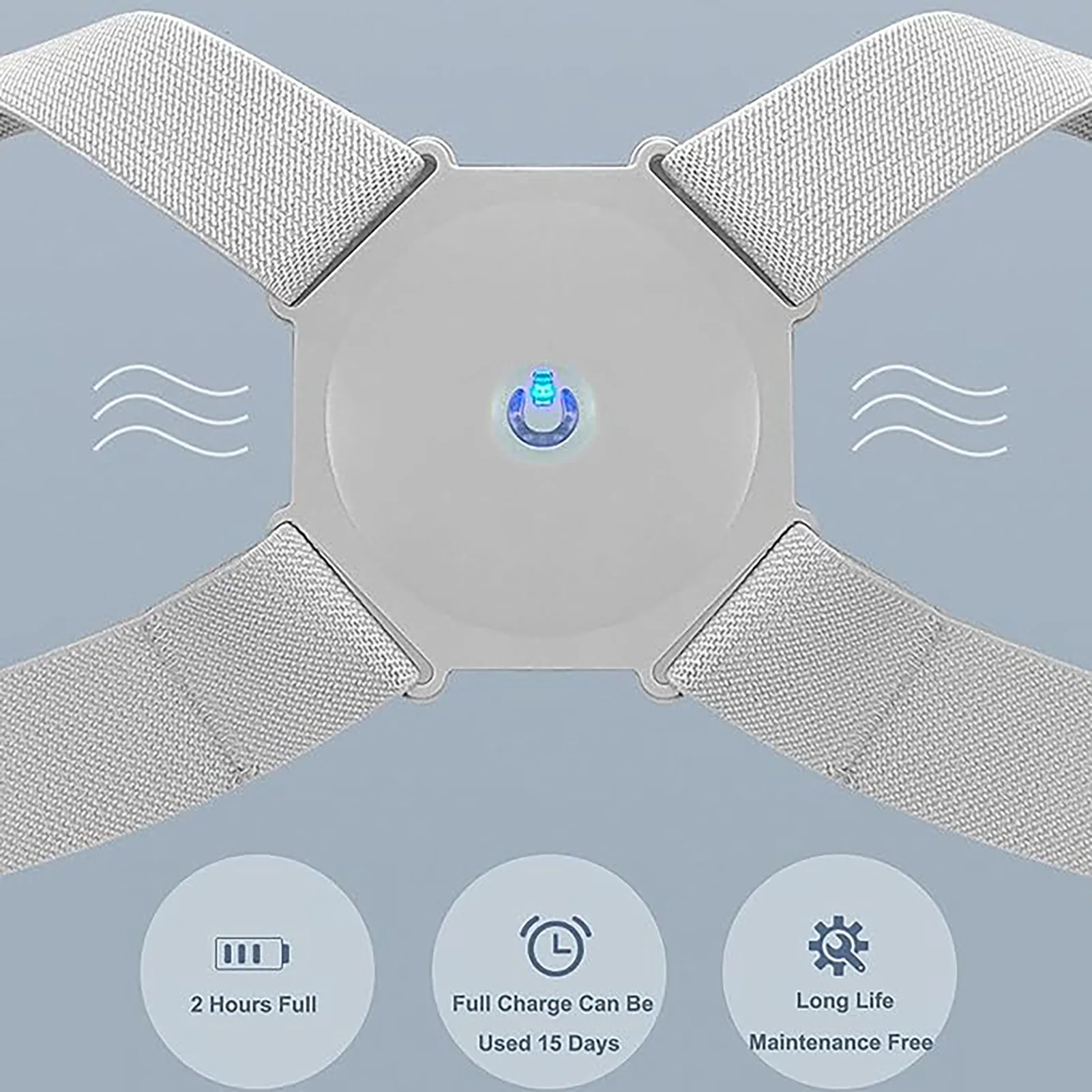 Intelligent USB Posture Corrector, Hunchback Reminder, Smart Sensor Vibration Reminder Posture Brace Trainer Straightener To Improve Slouch, Fitness Corrector Training Straps For Adult Kids